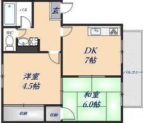 エステートピアイワサキの物件間取画像